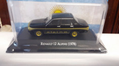 macheta renault 12 alpine 1978 - ixo, scara 1/43, noua. foto