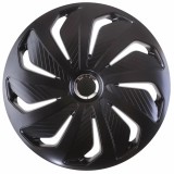 Set capace roti auto Cridem Wind RC 4buc - Negru/Crom - 16&#039;&#039; Garage AutoRide