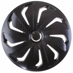Set capace roti auto Cridem Wind RC 4buc - Negru/Crom - 16&#039;&#039; Garage AutoRide
