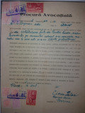 LOT 138 Document 1945 cu timbre fiscale Mihai,efigia pe fond ghilosat,judiciare, Stampilat