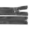 Fermoar spiralat detasabil rezistent la apa Crisalida, 80 cm, Gri