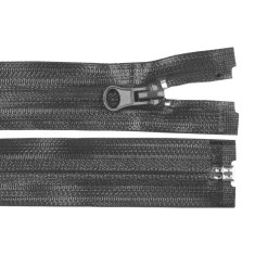 Fermoar spiralat detasabil rezistent la apa Crisalida, 50 cm, Gri