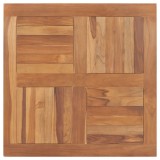VidaXL Blat de masă pătrat, 80 x 80 x 2,5 cm, lemn masiv de tec