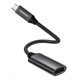 Adaptor USB Type-C la HDMI 4K 60Hz, Emeszon&reg;, converteste USB 3.1 OTG USB-C la HDMI pentru telefon, TV, laptop, PC, negru