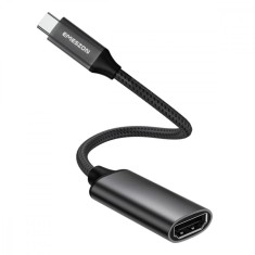 Adaptor USB Type-C la HDMI 4K 60Hz, Emeszon&reg;, converteste USB 3.1 OTG USB-C la HDMI pentru telefon, TV, laptop, PC, negru