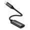 Adaptor USB Type-C la HDMI 4K 60Hz, Emeszon&reg;, converteste USB 3.1 OTG USB-C la HDMI pentru telefon, TV, laptop, PC, negru