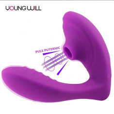 Vibrator Young Will cu vibrații și sucțiune stimulator clitoris