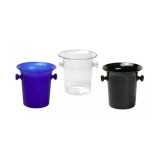Găleată răcitor pentru vin spumant / șampanie, din plastic, culoare: negru
