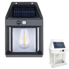 Lampa Solara LED 3W Vintage cu Senzor Lumina de Perete CB888 foto