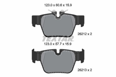 TEXTAR 2621201 Q+ set placute frana,frana disc foto