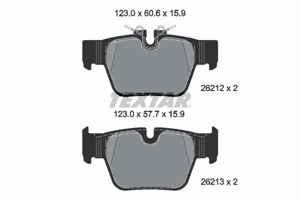 TEXTAR 2621201 Q+ set placute frana,frana disc