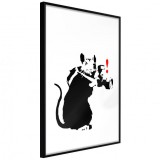 Cumpara ieftin Poster - Banksy: Rat Photographer, cu Ramă neagră, 20x30 cm