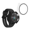 Set 2 Huse Kwmobile cu sticla securizata pentru Samsung Galaxy Watch 6, Negru/Transparent, Plastic, KWM000024TD001C