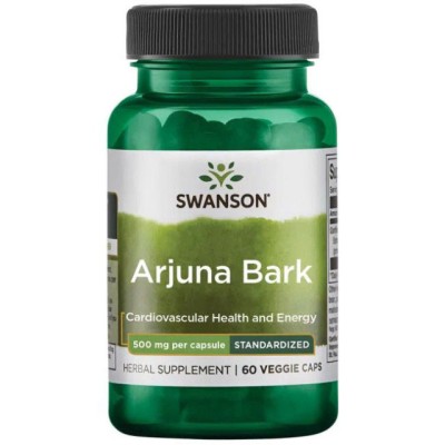 Extract Standardizat Arjuna Bark 500 miligrame 60 capsule Swanson foto