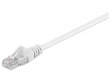 Cablu de retea U/UTP Goobay, cat5e, patch cord, 3m, alb