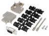 Conector D-Sub 9 pini Mamă pe cablu ENCITECH Negru