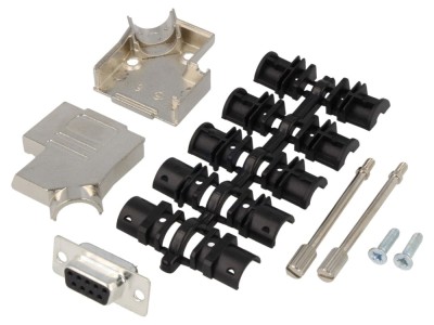 Conector D-Sub 9 pini mamă pe cablu foto