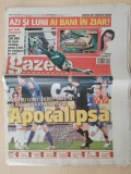 Gazeta sporturilor 21 martie 2008-cronica meciului rapid-steaua oprit de arbitru