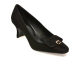 Pantofi eleganti EPICA negri, 274117, din piele intoarsa