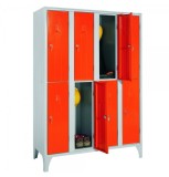 VESTIAR METALIC CU PICIOARE SI 8 USI COLOR 116/08S, 1200x500x1800 mm (LxlxH), Italia