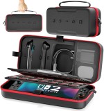 Geamantă compatibilă cu Switch 2, sac de protecție mare pentru Joy-Cons, depozitare adaptor UE &ndash; Negru