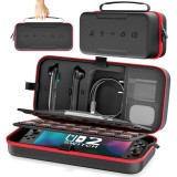 Geamantă compatibilă cu Switch 2, sac de protecție mare pentru Joy-Cons, depozitare adaptor UE &ndash; Negru