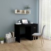 VidaXL Birou, negru, 100x50x76 cm, lemn prelucrat 801797