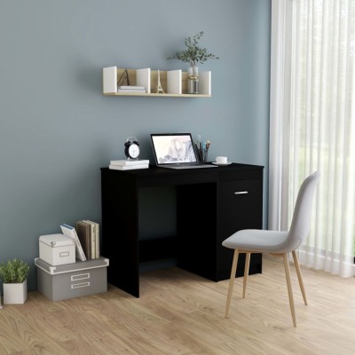 vidaXL Birou, negru, 100x50x76 cm, lemn prelucrat 801797 foto