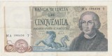Bancnotă Italia 5000 lire 1973 Cristofor Columb, seria MA 196456 T