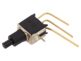 Comutator SPDT acţionat prin apăsare, 0,02A/20VAC, pentru PCB
