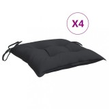 Cumpara ieftin Perne de scaun, 4 buc., negru, 40x40x7 cm, textil oxford