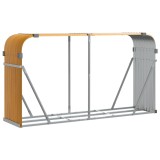 Cumpara ieftin Suport de busteni, aspect de lemn, 180x45x100 cm, otel galvanizat