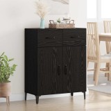 VidaXL Bufet cu sertar Stejar negru 34 x 69.5 x 90 cm Lemn compozit 880681