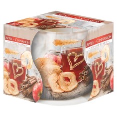Lumanare Parfumata in Pahar de Sticla Aura Apple Cinnamon, Parfum de Mere si Scortisoara, Lumanari Parfumate, Lumanari in Pahar, Lumanare la Pahar, Lu foto