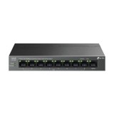 Switch LiteWave, 8 x RJ45 10/100 Mbps PoE, 1 x RJ45 10/100 Mbps, Buget PoE 63W, Unmanaged - TP-Link LS109P SafetyGuard Surveillance