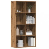 Gossi biblioteca, stejar artizanal, 66x30x130 cm, lemn prelucrat