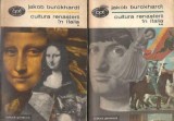 Cultura Renasterii in Italia 2 Volume Jakob Burckhardt Editura Minerva Biblioteca Pentru Toti 1969 Istorie Eseistica