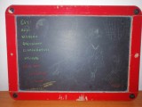 Tablita veche de scoala tabla neagra pentru scris vintage de colectie Ankertafel Germania anii 1960&rsquo;