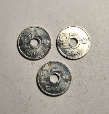 Lot 3 monede 25 bani 1921 foto