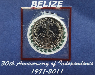 Belize 2 dollars 2011 UNC - Independence - km 139 - A022 foto