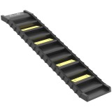 PawHut Rampă Pliabilă pentru C&acirc;ini pentru Mașini și Paturi &Icirc;nalte, Scară Portabilă cu 10 Trepte Antiderapante, Ușoară, Suportă P&acirc;nă la 68 kg, Negru |