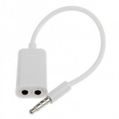 Cablu audio multiplicator jack 3,5mm cu doua iesiri foto