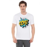 Tricou barbati alb - Oops - XL