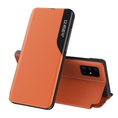 Husa tip carte pentru xiaomi redmi 12 4g / 12 5g, stand view, orange foto