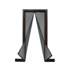 Plasa pentru usa impotriva tantarilor, mustelor si altor insecte cu magnet 210x100cm Culoare - Negru