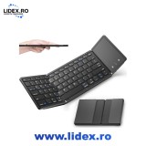 Tastatura Pliabila Wireless Gavriet&trade;, Ultra Subtire si Usoara, Bluetooth 5.1, Compatibila Smart TV, Android, iOS, Perfecta de Travel &amp; Munca Remote, T