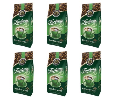 Pachet 6 x Fortuna Rendez-Vous cafea boabe 1kg foto