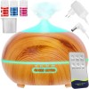 Umidificator de aer și difuzor de aromaterapie cu telecomandă, dimensiune 16,7 x 13 cm, design compact