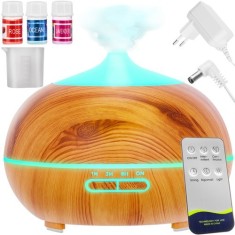 Umidificator de aer și difuzor aromaterapie Ruhhy 400ml - Cu telecomandă și 7 culori LED