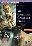 All Creatures Great and Small + Online Audio (Step One A2) - Paperback - James Herriot - Black Cat Cideb